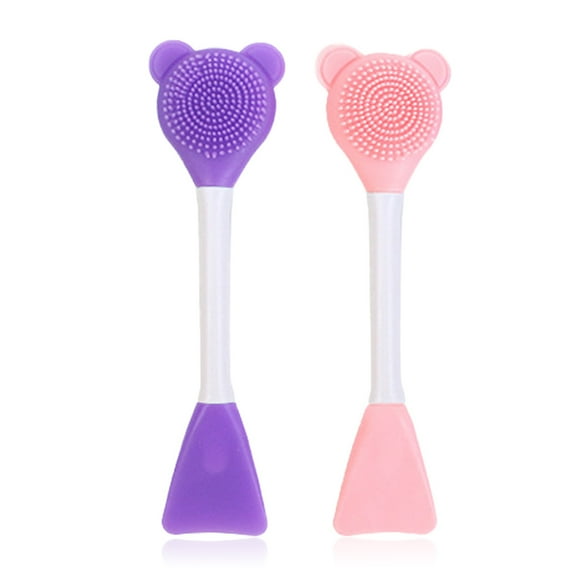 2 pcs Silicone Facial Mask Applicator Brushes,Double-headed Multifunctional Facial Mask Beauty Tooltype:style1;
