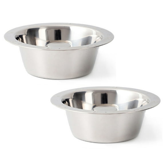 2 pcs Stainless Steel Dog Bowl, Dog Slow Feeder Bowl Stop Gulping Dog Food and Water Eating Bowl
