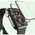 thumbnail image 1 of [2 pcs] Tempered Glass Screen Protector for Apple Watch Series 6/SE/5/4 44mm, Full Cover Edge, Anti-Scratch, 1 of 5