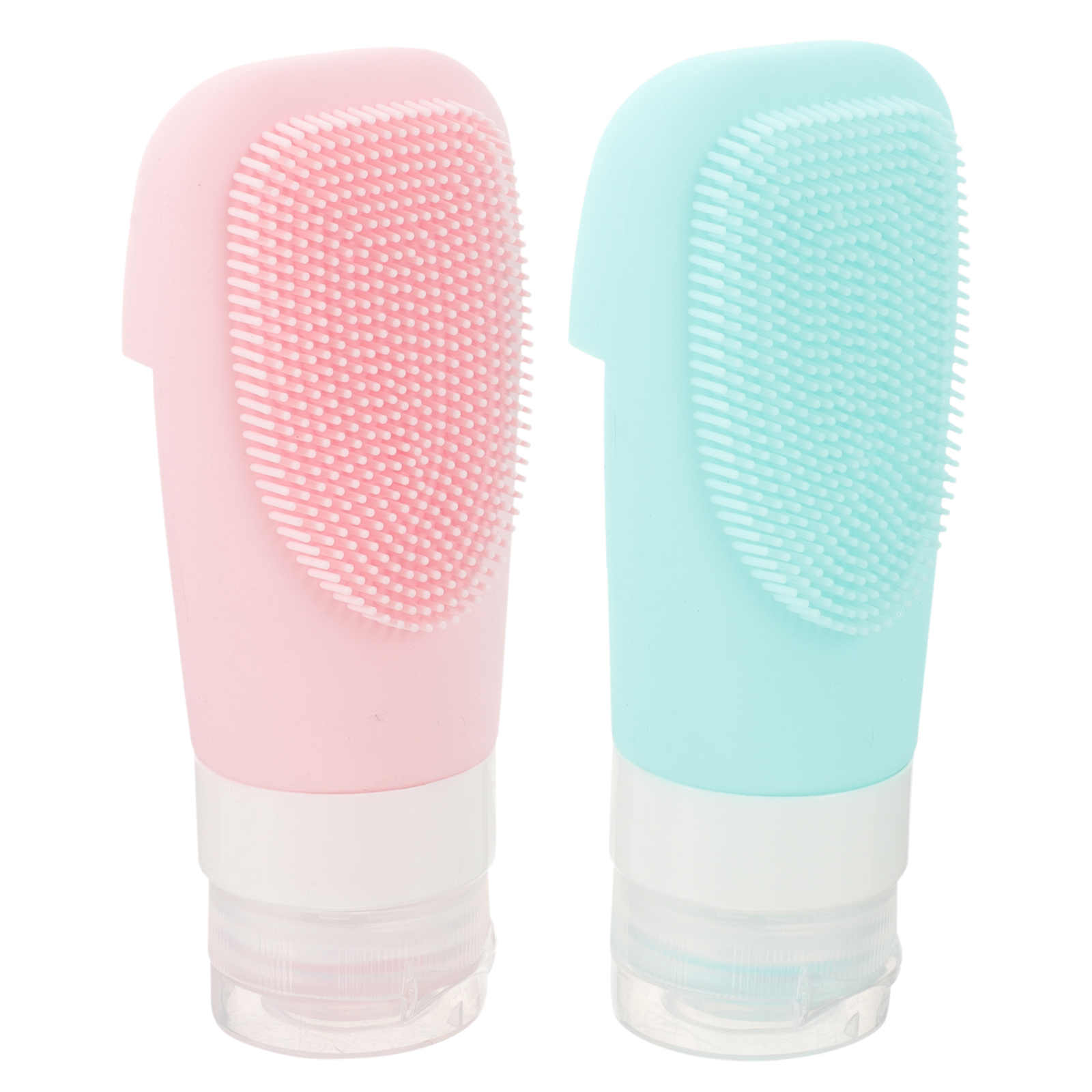 2 pcs Travel Shampoo Bottles Silicone Squeeze Bottle Portable Lotion