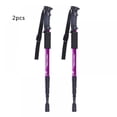 thumbnail image 1 of 2 pcs Trekking Walking Hiking Sticks Poles Alpenstock Anti-Shock Adjustable Aluminum Alloy Walking Stick, 1 of 6