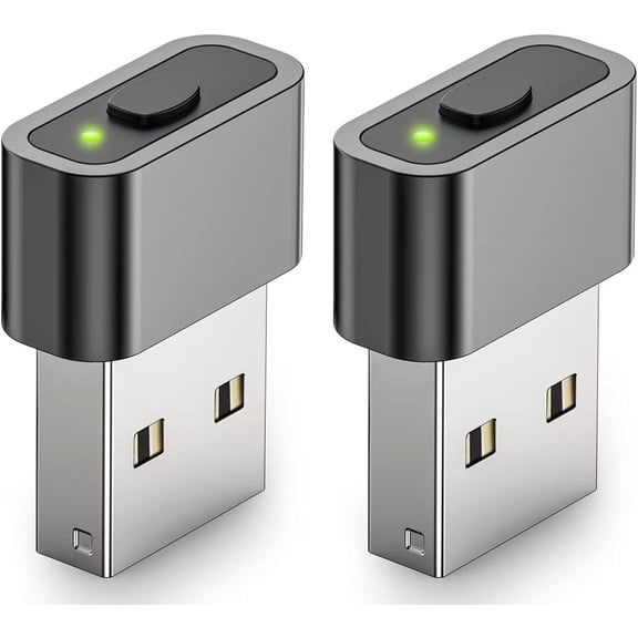 2 pcs USB Mouse Jiggler, Undetectable Mouse Mover Device Has Two Swing Modes Jiggle and Multi-Track,Keeps for Computer/Laptop Awake, Driver-Free, Plug-Playwith Switch