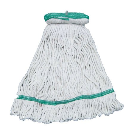 2 pcs,Unitex Eliminator Stay Flat Mop, White, Medium