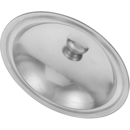2 pcs Universal Lid for Pots and Pans Diameter 22-22.5cm Stainless Steel Frying Pan Cover Cookware Lids Skillet Wok Dome Cover Pot Lids Replacement