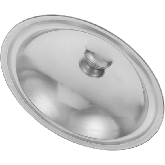 2 pcs Universal Lid for Pots and Pans Diameter 22-22.5cm Stainless Steel Frying Pan Cover Cookware Lids Skillet Wok Dome Cover Pot Lids Replacement
