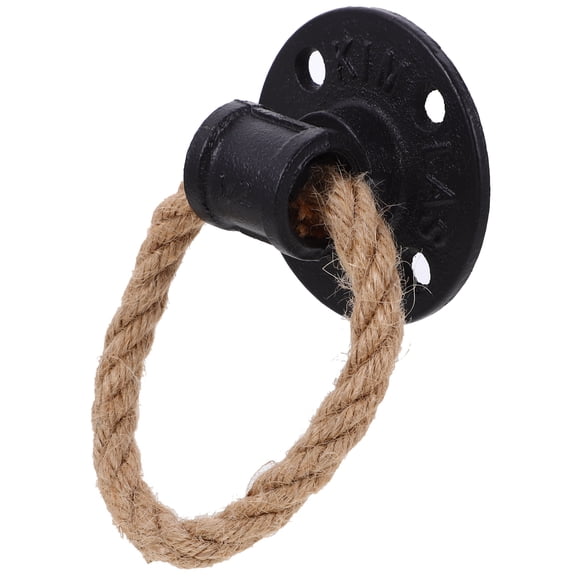 KAKOWELY Home Decoration Drawer Pull Ring Iron Rope Circular 2Pack 3.15X2.56In