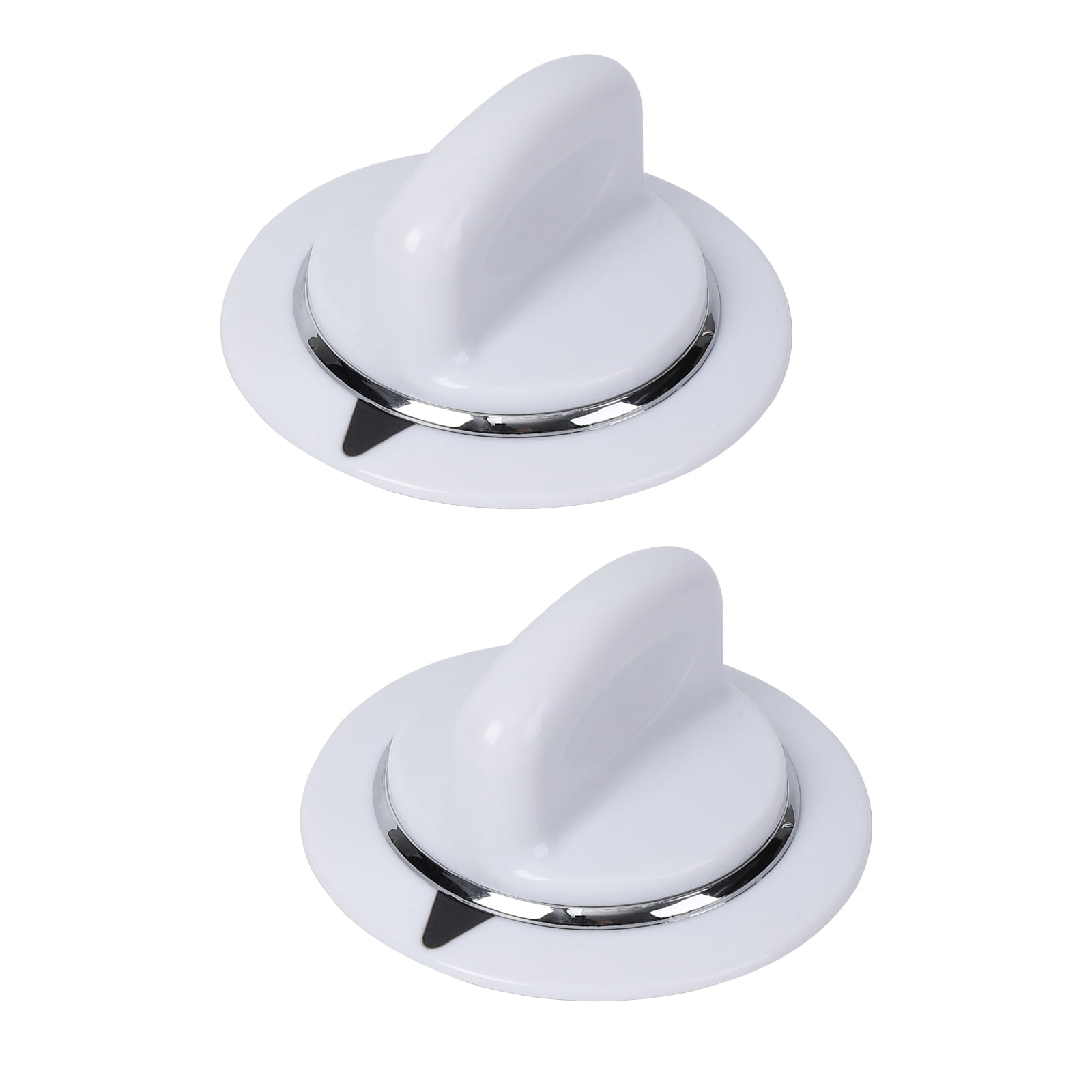 2 pcs WE1M654 Dryer Timer Knob with Metal Ring Compatible for GE