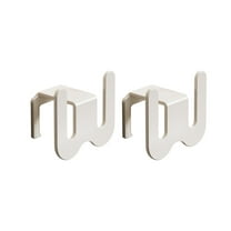 2 pcs Wall Mounted Shoe Rack - Multi-Purpose Hanging Shoe Organizer Shelf with Sticky Hanging Mounts, Door Shoe Hangers with Hooks for Slippers Storage