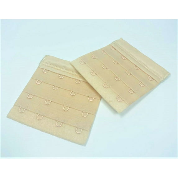 2 pcs Women Bra Back Extender Strap 4 Hooks 3" - LOT OF 5