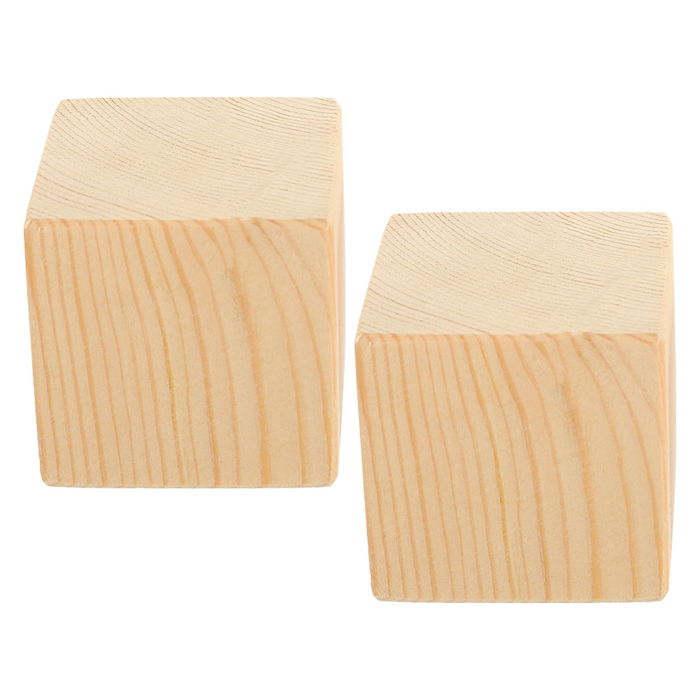 2 pcs Wooden Bed Risers Heavy Duty Furniture Risers Wood Sofa Risers