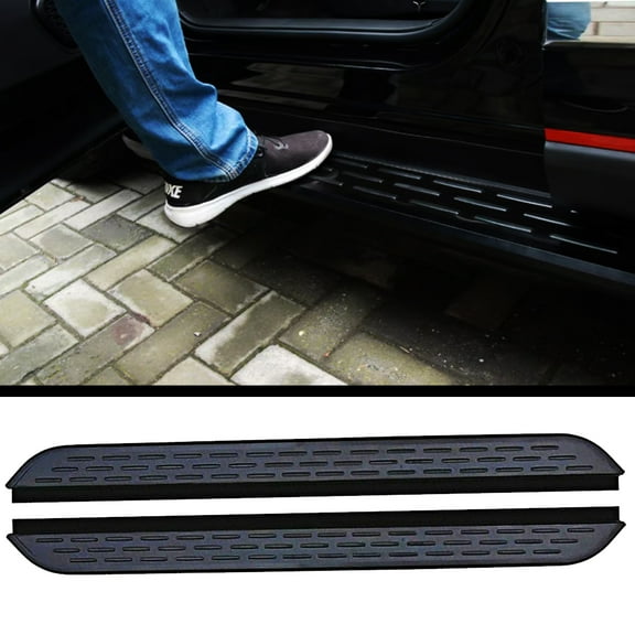 2 pcs fit for JEEP Grand Cherokee L 2022-2025 Running Board Cool Black accessories Aluminium Side Step Nerf bar (with Brackets) black