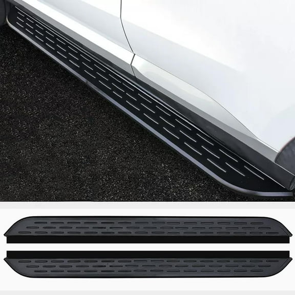 2 pcs fit for Toyota RAV4 RAV-4 XA50 2019-2025 Running Board Side Step Nerfbar Aluminium Black (with Brackets)