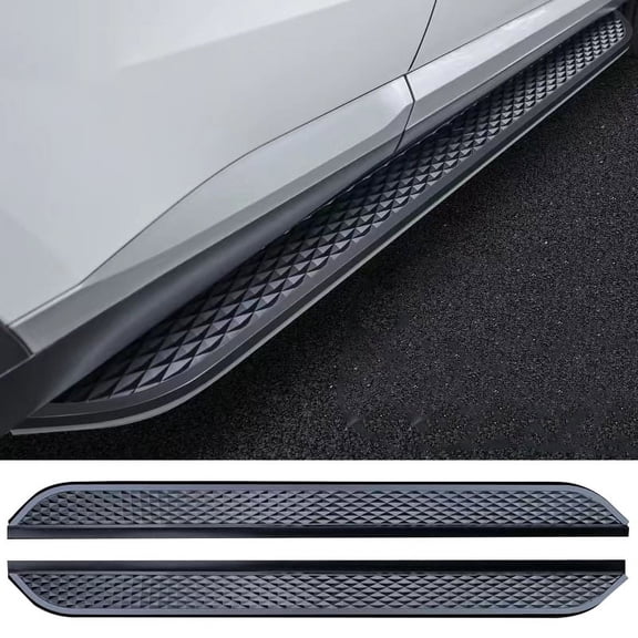 2 pcs fit for VW AMAROK 2023 2024 2025Running Board Aluminium Side Step accessories Nerf bar (with Brackets) black scale