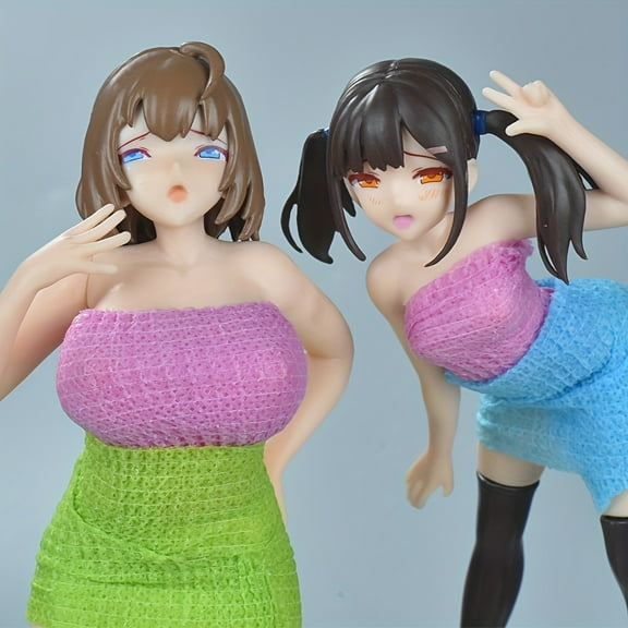 2-piece Aixlan anime figure - matte PVC collectible statue, dynamic pose - Anime fan home & car accessory gift, car decoration | Exquisite craftsmanship | High-quality figurine