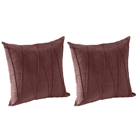 2-piece Set Decorative Fluffy Hold Pillowcase Sofa Feature Sofa Pillow Set suitable for Bed Living Room Square pillowcase 18X18 inches