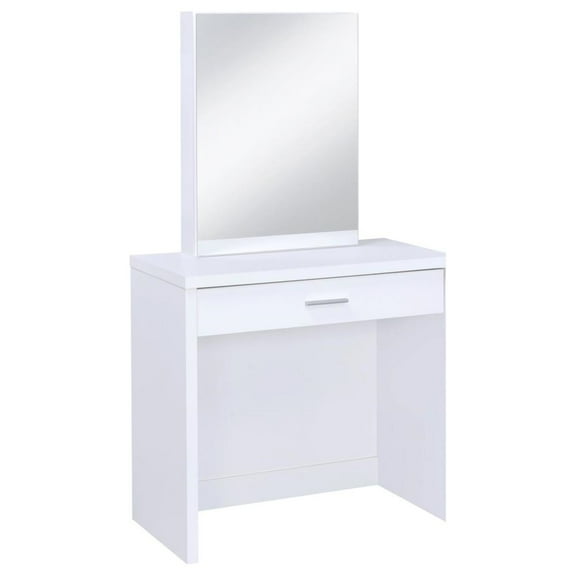 2-piece Vanity Set with Lift-Top Stool White