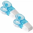 thumbnail image 1 of 2-piece blue portable pill extractor, blister packaging, easy to remove without contact portable, travel pill dispenser pill extraction tool, personal pill organizer health, pill extractor, 1 of 4