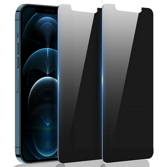 2-piece case for iPhone 12iphone 12pro privacy screen toughened glass, anti-spyware privacy screen for iPhone 12iphone 12pro accessories, case-friendly private film