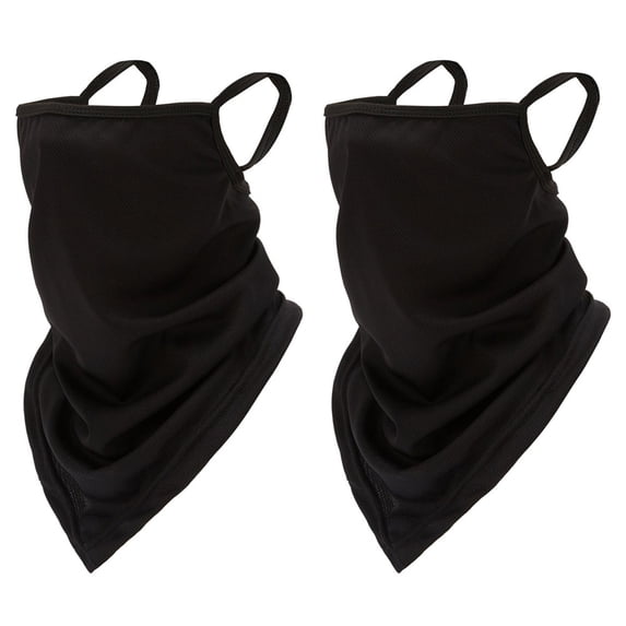2-piece multi-functional triangular towel outdoor riding mask ear mask