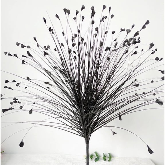 2-piece set - 70cm artificial marigold, floral arrangement accessories, reed leaves, onion grass wedding decorations