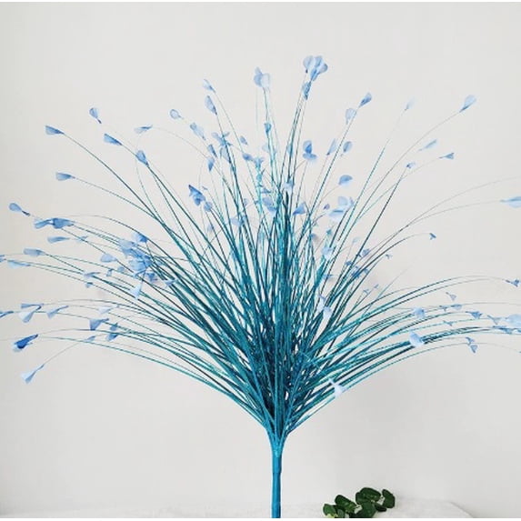 2-piece set - 70cm artificial marigold, floral arrangement accessories, reed leaves, onion grass wedding decorations