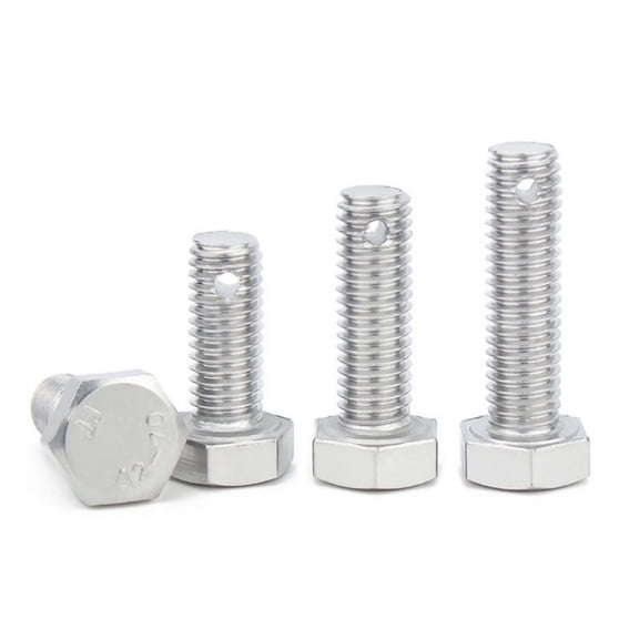 (2 pieces ) 304 Stainless Steel Outer Hexagon Shank Punching Bolts M14X60mm.