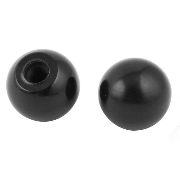 2 pieces 32mm high 35mm Dmr M10 threaded plastic ball knob ball handle,2 x ball handle,Black