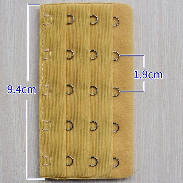 2 pieces/4 PCS Strap Extension 3 Hooks 5 Rows Candy Color Intimates