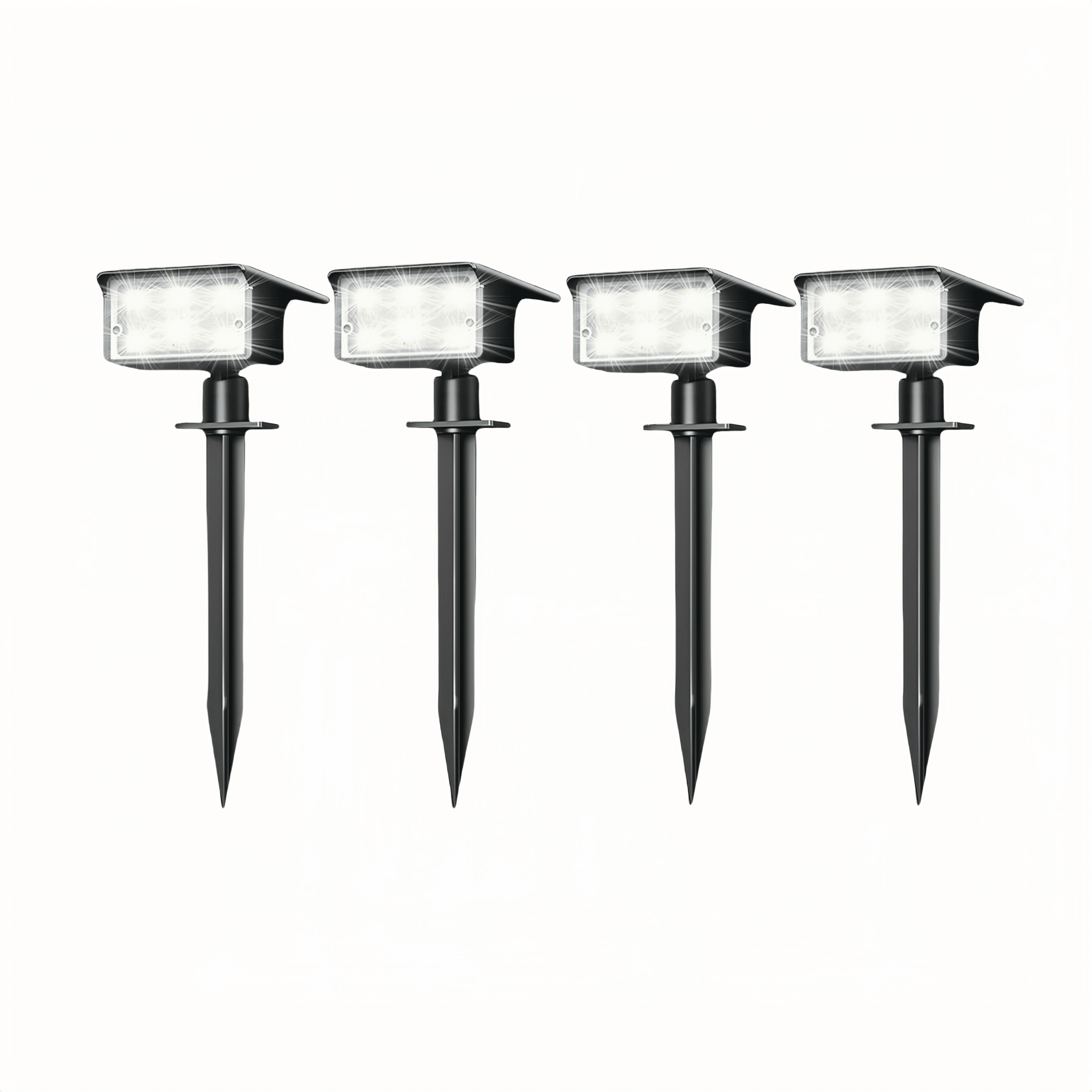 FTX 4-Pack Solar Landscape Lights, Outdoor Spotlights