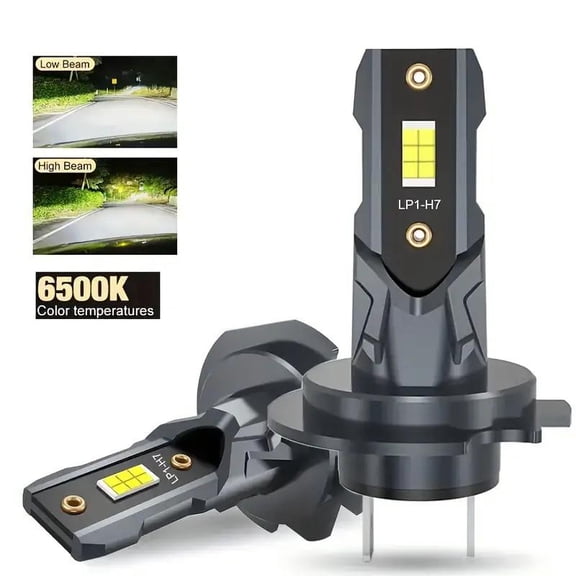 2 pieces H7 LED Headlight Bulb Light Canbus Mini Kit 20000LM 6000K CSP for Car Headlamp White 12V Auto Diode Lamp H7 Turbo LED Light