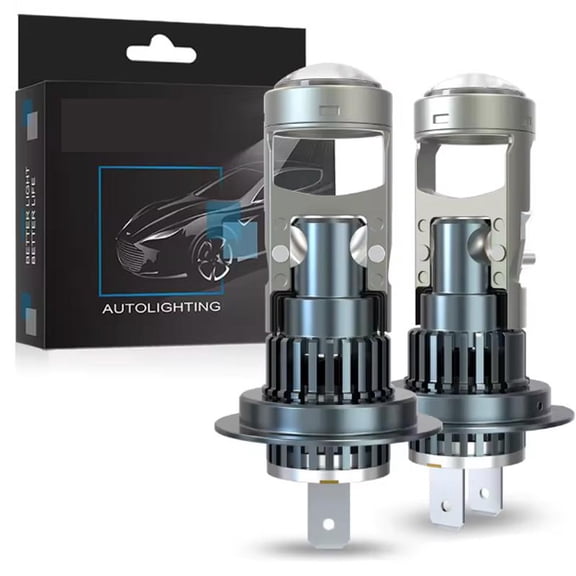 2 pieces Led 9006 HB4 Projector Lens Mini Bulb 600000 LM Canbus Headlight Lamp Bulb Wireless For Car/Motorcycle 12V Plug&play Kit