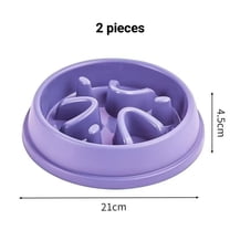 2 pieces,Slow feeding dog bowl for dogs and cats - interactive feeder
