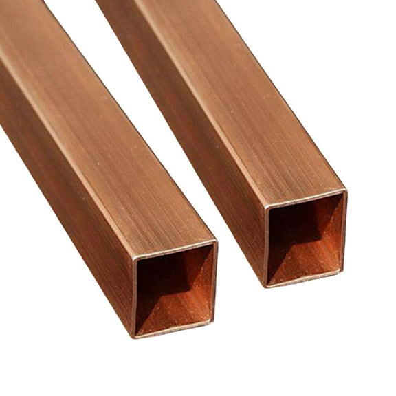 2 pieces of rectangle purple copper tube, M10x15mmx1.5mmx0.5m