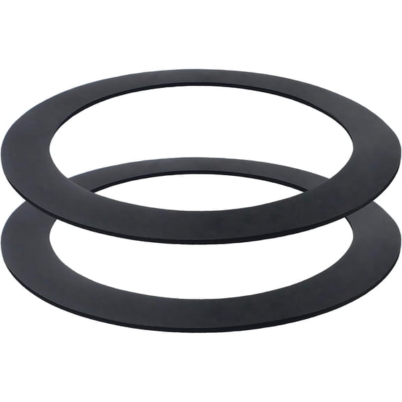 (2 pieces) No putty sink seals, for garbage disposals - no putty kitchen sink drain strainer rubber seals, 3-1/2-inch sink drain strainer rubber seal ring replacement parts