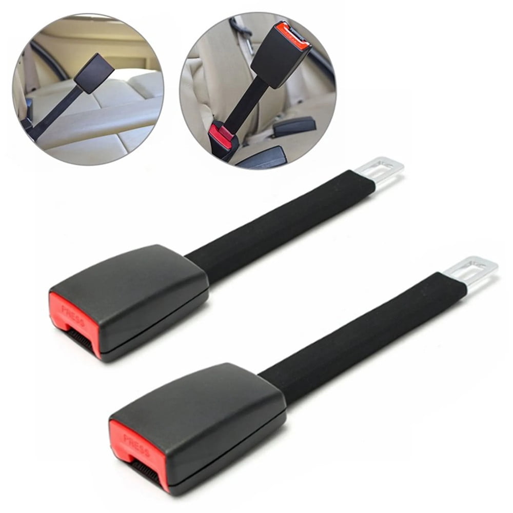 2 pieces seat belt extender, car buckle extender (80cm long) accessories  for cars, easy to install,Buckle Up and Drive-In Comfort