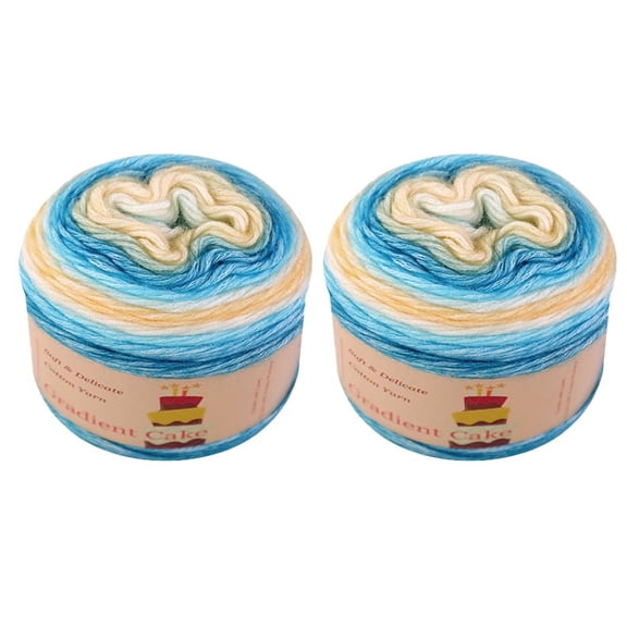 2-pk Gradient Cake Cotton Yarn Ball by Yonkey Monkey (1152)