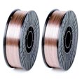 thumbnail image 1 of 2-pk Mild Steel MIG Welding Wire ER70S-6 10-Lb Spool 0.045" (1.2mm) 8"-roll | Pack of 2 Rolls, 1 of 2