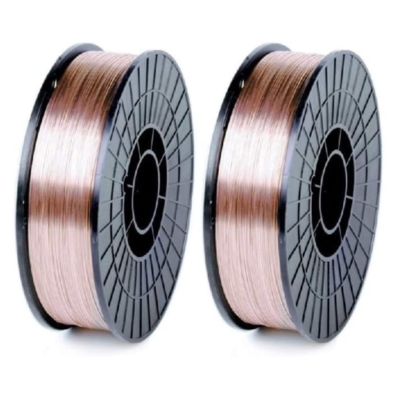 2-pk Mild Steel MIG Welding Wire ER70S-6 10-Lb Spool 0.045" (1.2mm) 8"-roll | Pack of 2 Rolls