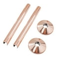 thumbnail image 1 of 2 pk Pipes Radiator Pipe Covers sleeve 15mm Collars Cut Fit Bathroom Chrome, 1 of 4