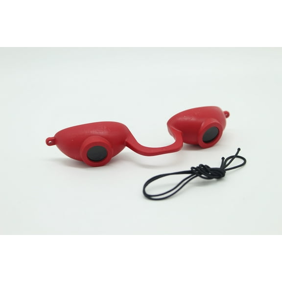 Super Sunnies Evo Flexible Tanning Bed Protective Eyewear, Red, 2 Count