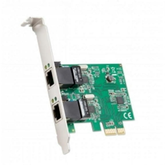 2-port Ethernet PCIe x1 Card, Realtek RTL8111 Chipset with Standard & Low Profile Brackets