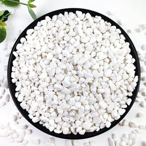 2-pound pack of succulent and cactus gravel, 1/5-inch natural decorative polished stone, river pebbles, suitable for vases, aquariums, glass containers and outdoor gardening.