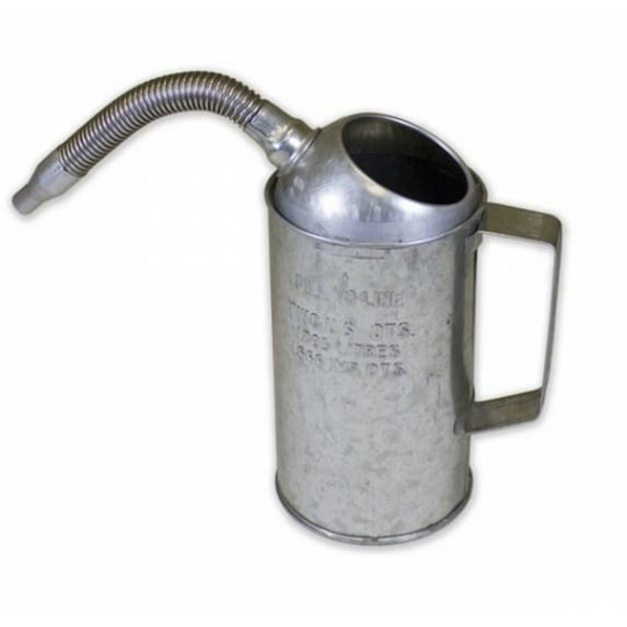 2 qt. Galvanized Measuring Container with Flex Spout