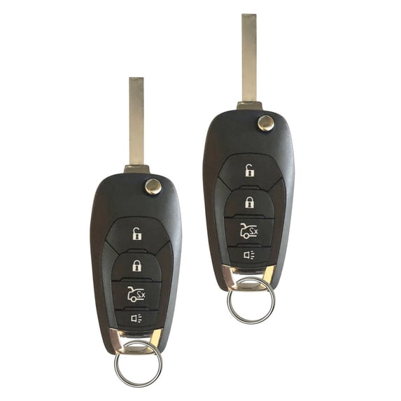 2 replacement FOR 16 17 18 19 GM CHEVY CRUZE FLIP KEYLESS REMOTE KEY LXP-T004 433MHZ 13513842 46 433MHZ