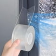 thumbnail image 1 of 2 roll Transparent Window Weather Sealing Tape, 2 Inch x 33 FT, Weather Stripping Residue-Free Clear Window Insulation Tape for Doors Windows and Shower Glass Gaps, 1 of 6