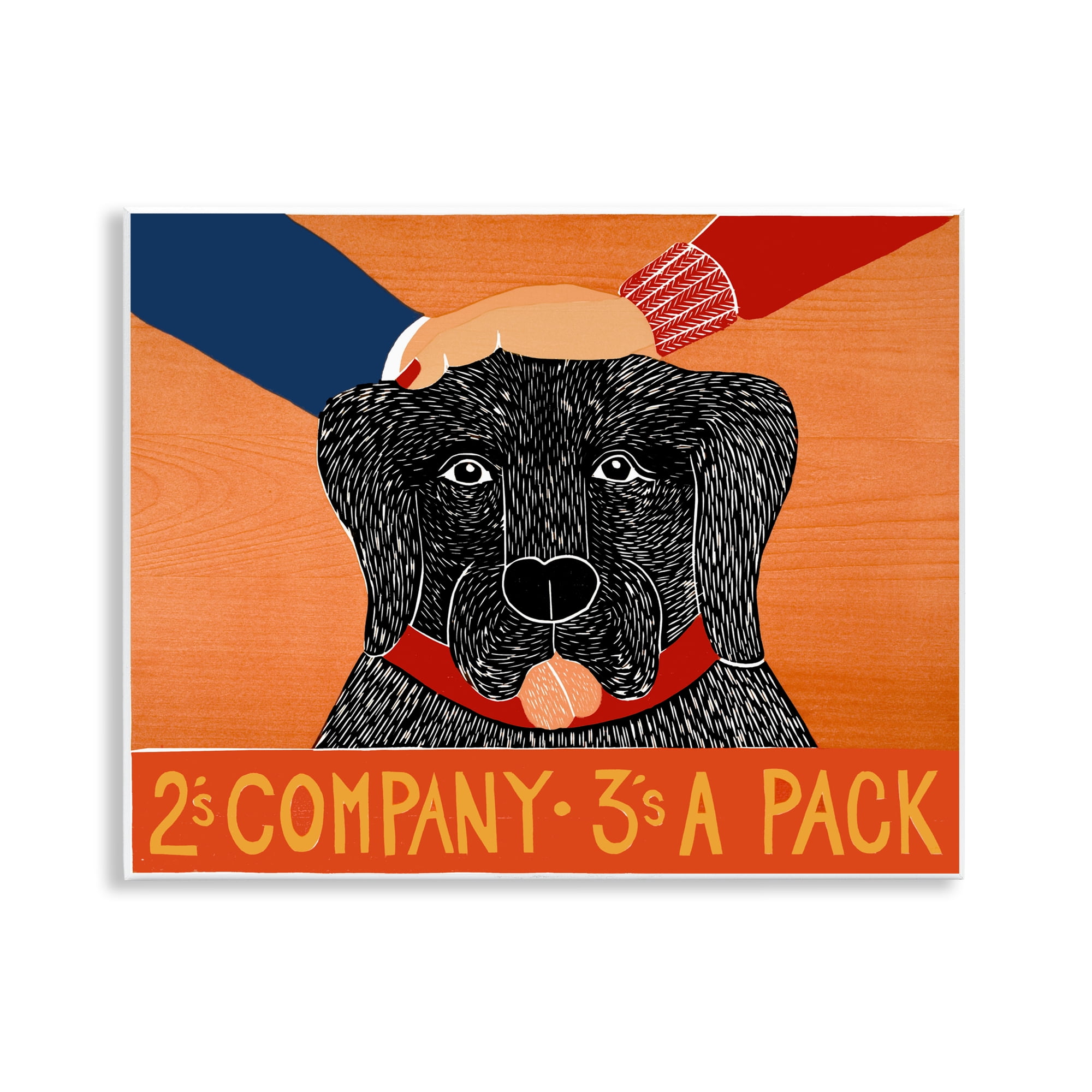 2's Company Dog Wall Plaque Art, design by Stephen Huneck