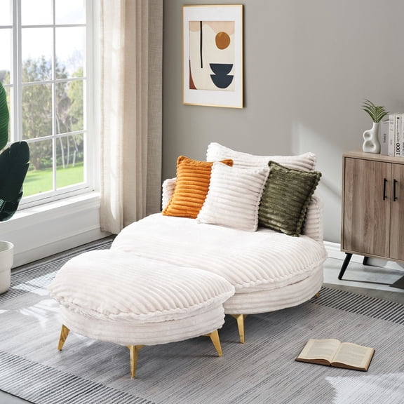 2-seat Sofa - Corduroy Material - Foyer Living Room - Comfort for Long Sitting