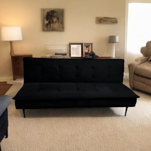 2-seater Convertible Sofa, Quick Bed Transformation / High-quality Metal Frame, Long-lasting Use