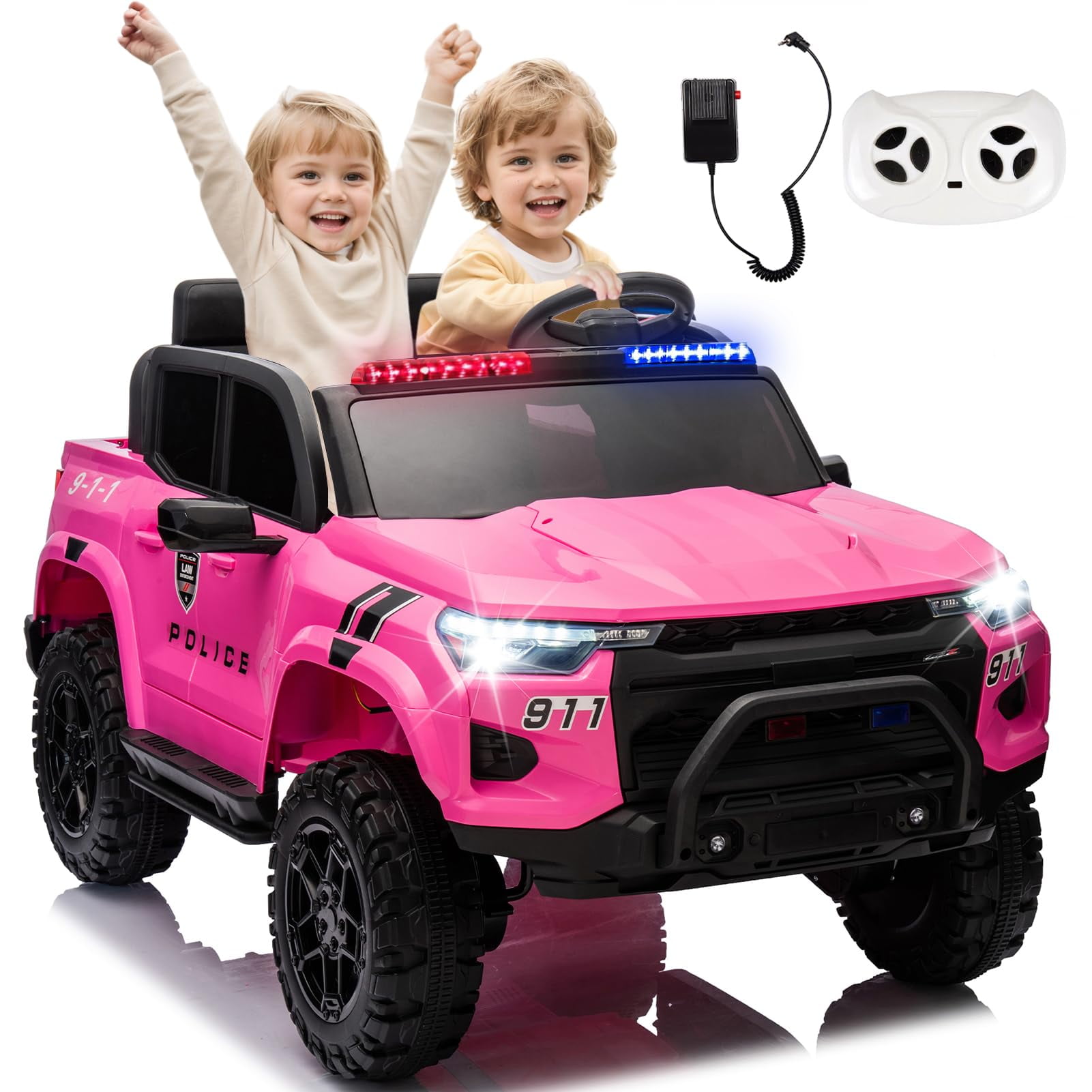 2seater ride on pickup, 24V heavy duty kids electric truck car toy W