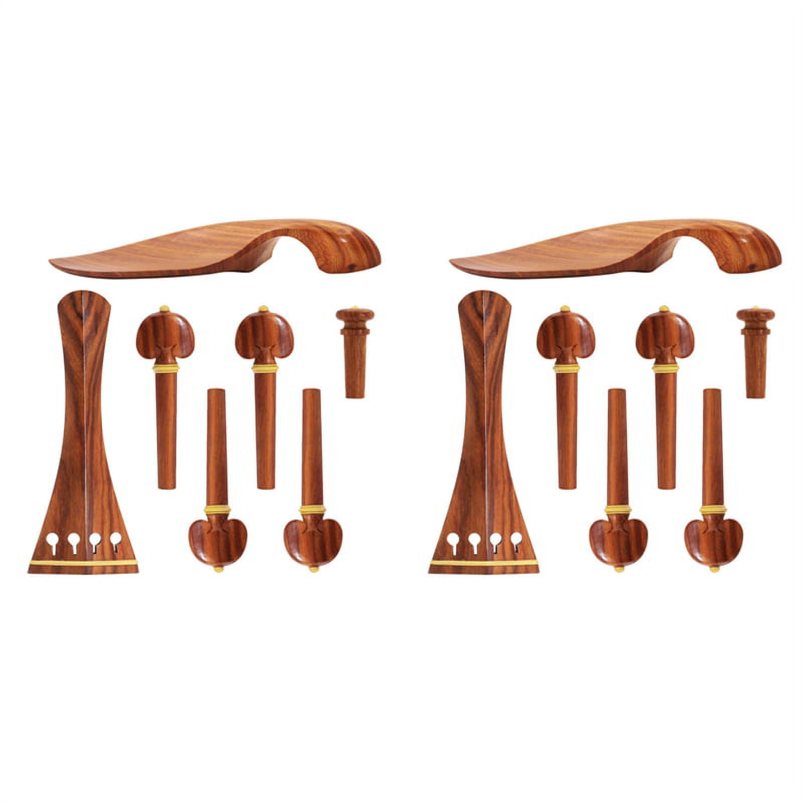 Forslag Stjerne forår 2 set 4/4 Violin Kit Full Size Violin Accessories Rosewood Violin Tailpiece  Chin Rest End Pin (4/4) - Walmart.com